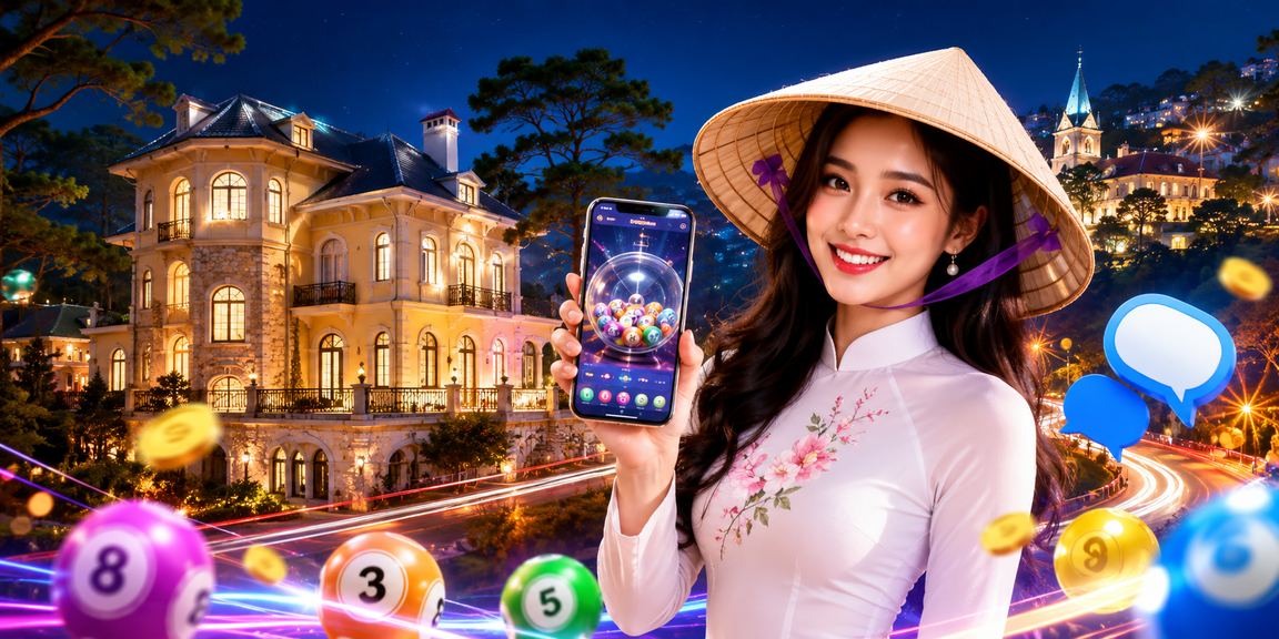 Người dùng Đà Lạt tham gia xổ số trực tuyến với nón lá truyền thống